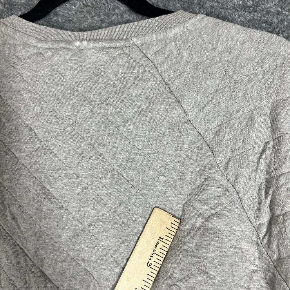 Patagonia Sweatshirt Womens Medium Gray Quilted Worn Wear Pullover STY25310FA18
